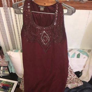 Gem maroon dress